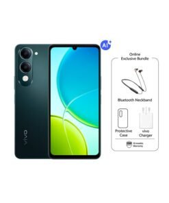 vivo Y04s AI 4G Dual SIM Jade Green 6GB RAM + 256GB | 6000mAh | With Exclusive Neck Band and Charger - Middle East Version