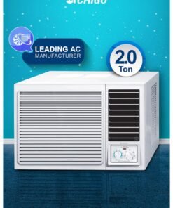 CHIGO 2 Ton Window AC | 24000 BTU | High-Efficiency Rotary Compressor | T3 Climate | Low Noise | R410a Refrigerant  | Energy-Efficient Cooling for Extreme Heat CWA24CO White CWA24CO White