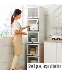 NKX 4 Tier Multifunctional Kitchen & Bathroom Ultra-Narrow Bathroom Gap Storage Cabinet Rack