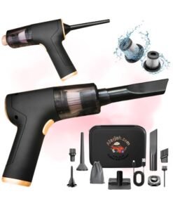 Alayjah, Portable Car Vacuum Cleaner, 1 Pc, Rechargeable, Lightweight & Easy to Carry with Storage Bag, Effortless Car Interior Cleaning, 1 Year Warranty,10200020