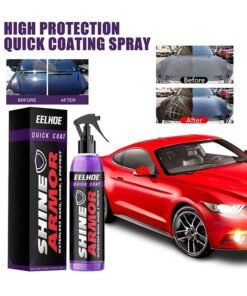 EELHOE Shine Armor Waterless Wash - Fast car Ceramic Coating Spray, Plastic Parts refurbisher, Fast fine Scratch Repair, car Scratch Nano Repair Spray,High Protection Crystal Coating 100ml