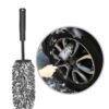 SOLARAE Car Wheel Brush, No Metal Wheel and Rim Detailing Brush, Large Wheel Cleaning Brush Premium Cleaner Brush, Soft Dense Alloy Wheel Brush, Suitable for Wheels and Rims of Cars/motorcycles/bicycles