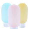 KASTWAVE Travel Bottle Set, Travel Shampoo and Conditioner Bottles Leak Proof Travel Size container for Toiletries, Plastic Squeezable Travel Accessories 2oz for Shampoo Conditioner Lotion Body Wash 3PCS