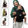 BAYBEE CozyNest Baby Carrier for New born | Baby Carry Bags for 0 to 2 Years with Three Point Support & X-Shape Comfort | Infant Carrying Kangaroo Bag with M-Position Design & Foldable Neck Support for Babies | Baby Slings Bag with Max Weights Upto 15 Kgs Black