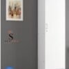 SULSHA 1 Door Wooden Wardrobe Cabinet Cupboard With Drawer Lock Keys White