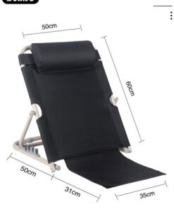 DUNISO Lifting Bed Backrest,Adjustable Sit up Back Rest Multifunctional floor Chair for Bed, Adjustable Bed Backrest Support with Head Pillow for Neck, Head, Lumbar Support,Folding Chair - Image 3