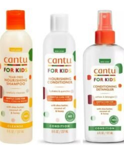 Cantu Care For Kids Nourishing Shampoo And Conditioner And Conditioning Detangler 3 Pcs