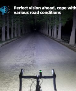 Alternative view of ROCKBROS Bike Light 1000 Lumens USB Rechargeable Bike Headlight Led IPX6 Waterproof Bike Front Light 5 Modes Aluminum Alloy Super Bright Bike Light for Night Riding