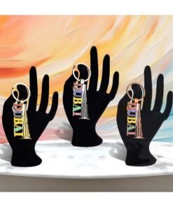 Souvenir Souq 3 Pcs Dubai Keychain Set – Burj Khalifa with Colorful Dubai Font