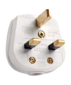 KADRIS 13A 3 Pin Plug Fused UK White