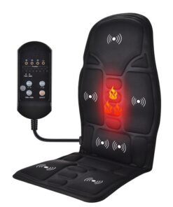 GROIC Seat Massager, Vibrating Back Massager for Home Office Use, with 7 Vibrating Motors Massage Chair Pad to Promote Blood Circulation Relieve Stress and Fatigue for Back Shoulder and Thighs