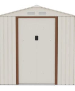 CamelTough Outdoor Metal Storage Shed (7 x 4.2 Feet) with 5 Shelf Metal Rack (86.5 x 35.5 x 183 CM), Combo Pack, Garden Metal Shed. Perfect for Storing Patio Furniture, Garden Tools, Garage Organizer - Image 5
