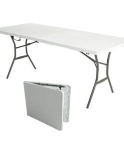 Lifetime 6 Ft Fold-In-Half Table, Rectangle, Residential, White Granite Colour, LFT-80333 - Image 5