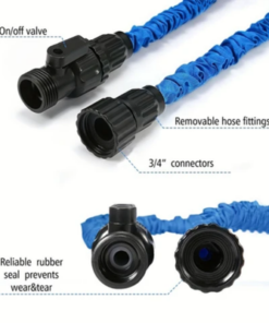 Expandable Hose High Pressure Telescopic Watering Pipe Blue 27.00x9.50x24.00cm - Image 5