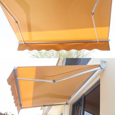 Outdoor Sun Shade Canopy Shelter Foldable Awning with Manual Crank Handle - Image 5