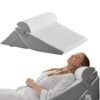 NIUB Wedge Pillow Set,  3Pcs Adjustable Bed Wedge Cushion for Relieving Back Pain, Acid Reflux and Snoring,  Memory Foam Back Support Pillow for Sleeping, Pregnancy and Postoperative Care