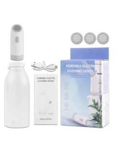 Plynox Portable Electric Bidet with 400ml water bottle- Premium Travel Shattaf, Handheld Sprayer for Personal Hygiene - Ideal for Home, Office & Outdoor Use