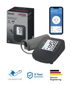 Beurer BM 23 Limited Edition Upper Arm Blood Pressure Monitor – Arrhythmia Detection | Cuff-Fit Guidance | Scan & Save to HealthManager Pro App | Colour Risk Scale