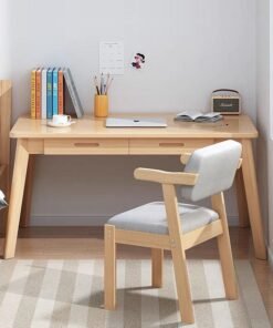 fashionhome Modern Luxury Solid Wood Desk Chair Simple and Modern Employee Computer Chair Backrest Office 50 x 50 x 73 Centimeter