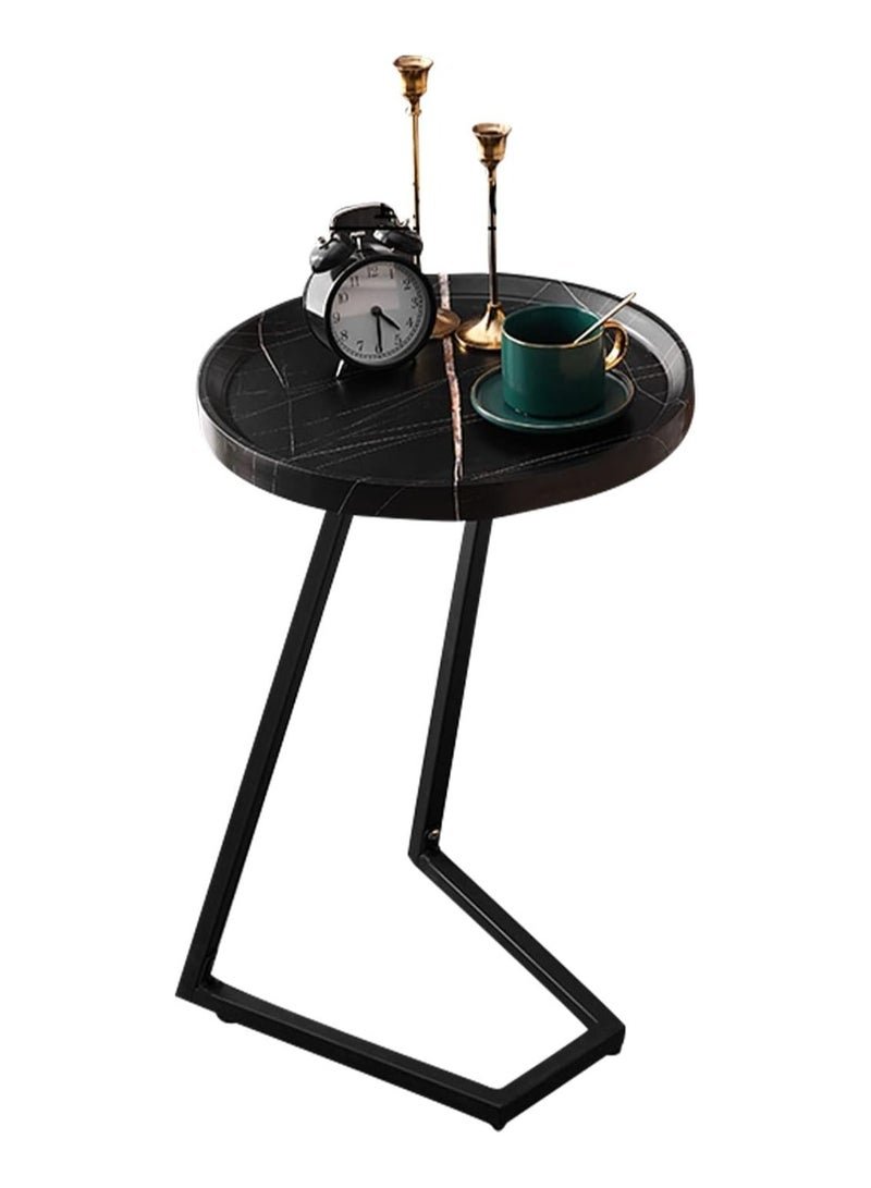 DubaiGallery Side table simple and modern corner sofa aesthetic standing table oval coffee table tea table wood floor design home furniture