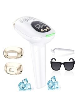 PENG GENERAL Laser Hair Removal, Hair Removal Device with Ice-Cooling Painless Care Function for Women and Man, IPL Hair Remover 999,999 Flashes for Facial Armpits Legs Arms Bikini Line
