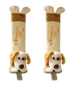 Oasisgalore Baby Car Seat Strap Cover，Cute Dog Design Seat Belt Cover Cushions Pads for Kids
