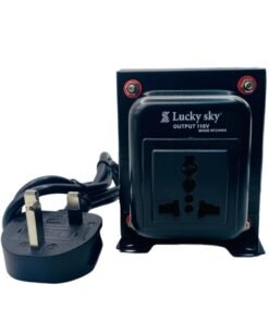 Lucky Sky Step Down 300 Watt Transformer 220 Volt to 110 Volt Voltage Converter,Universal 3 Pin UK With Power Cord For Household Electrical Appliance Voltage Converter (220V TO 110V 300W)
