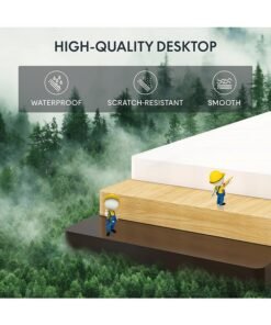 SKY-TOUCH Electric Adjustable Height Desk,Elevating Desk, 48"x24", Height Memory, Storage Hook, 28.9"-46.5" Elevating Computer and Computer Gaming Desk