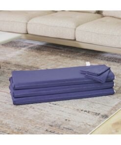 DANUBE HOME Flexible Single Foam Six Fold Travel Mattress With Pillowcase Guest And Travel Camp Foam Mattress Hand Carry Mattress Single Mattress For Baby 3 Cm