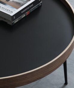 Sharpdo Creative Round Coffee Table in the Living Room a Small Table with a Luxurious Feel 80*80*50CM - Image 3