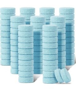 Boao 100 Pieces Car Windshield Glass Concentrated Washer Tablets Solid Car Effervescent Tablets Glass Solid Wiper Cleaning Tablets for Car Kitchen Window