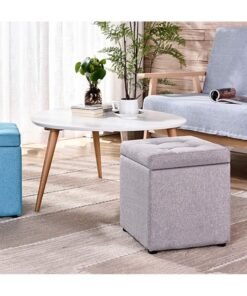 LINGWEI Ottoman Footstool Footrest Stool Ottomans Foot Stool Vanity Stools Shoe Change Bench Seat Stool Rest Stool Storage Footstool Footrest Chair Square Footstool