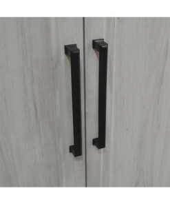 DANUBE HOME Pioneer 6-Door Wardrobe With 2 Drawers & Mirrors For Hanging Clothes Extra Sturdy Rack Storage Organiser Modern Design Space Saving Cabinets For Bedroom - White Oak + Brown