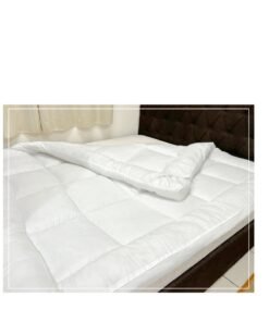 Fluffy Panda Beddings Fluffy Panda Mattress Topper, Size 180x200 cm, 1000 gsm Polyester Fiber Filling, 10cm thick mattress topper, Microfiber Fabric