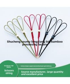 Source Manufacturers Disposable Bamboo Stick Fruit Stick Bread Sandwich Catering Hotel Supplies Heart Scissors String Sign-Color:Black-Specifications:9cm