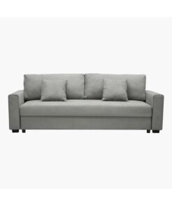 Home Box Cyrus Pull-Out 3 Seater Grey Sofa Bed With Storage And 2 Cushions 223x42x84cm