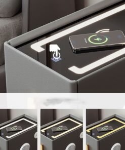 NKX Smart bedside table rechargeable and multifunctional wireless Charging and BT speaker for bedroom