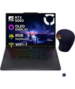 Lenovo (Upgraded Version) Legion 5i Gaming Laptop With 15.1-Inch WQXGA Display,Core i7-14700HX Processor/16GB RAM/1TB SSD/8GB Nvidia Geforce RTX 5060 Graphics/Windows 11 With (Consumix Mousepad) English Eclips Black English Eclips Black