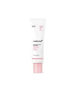 Medicube Pink Tone Up Sun Cream SPF 50 (50ml), Brightening Mineral Sunscreen with Natural Pink Tint, Tone Correcting UV Protection Cream & Makeup Primer for Radiant Glowing Skin