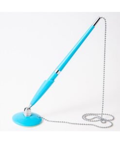 Plastic Table Pen Bank Hotel Desktop Pasting Fixed Chain Signature Pen Advertising Ballpoint Pen