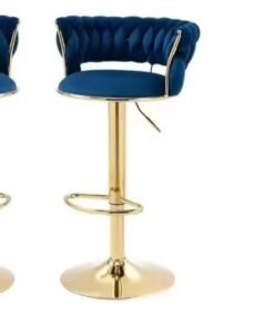 Modern Swivel Swivel Bar Stool Metal Base Velvet Fabric Footstool Adjustable Lift Colourful New Design Bar Stools