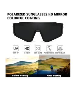 Wish Plus Polarized Sports Sunglasses for Men Women Driving Fishing Cycling Mountain Bike Sunglasses UV400 Protection - Image 3