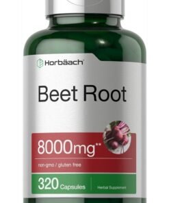 Horbaach Beet Root Powder Capsules 8000mg | 320 Pills | Non-GMO, Gluten Free Formula | High Potency Herbal Extract Supplement