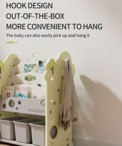 XIANGYU PTY11601 Plastic Baby Bookshelf Kids Toys Store Cabinet Indoor Bedroom Furniture Set Modern Toy Storage - Image 3