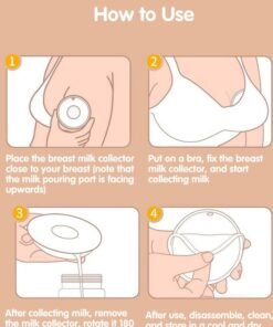 Sharpdo Silicone Nipple Shields, Breast Milk Collection Catcher for Breastfeeding Relief Protect Cracked, Sore, Engorged Nipples While Nursing or Pumping During The Day - Image 3