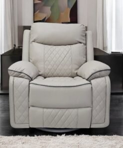 Multi Home Furniture Electric Reclining Messenger Sofa in Beige with footrest and back rest MH-1805 Beige