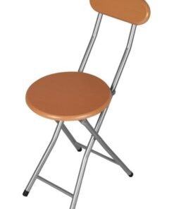 Alternative view of MOMENT Portable Small Folding Chair, Folding Stool With Backrest, Steel Tube Bracket 330Lbs, Comfortable Home For Fishing Hiking Gardening Travel Bbq