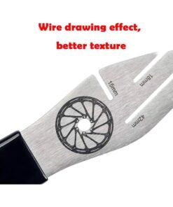 Alternative view of Luckam Bicycle Rotor Truing Fork with Multi Slots Bike Disk Brake Rotor Alignment Tool