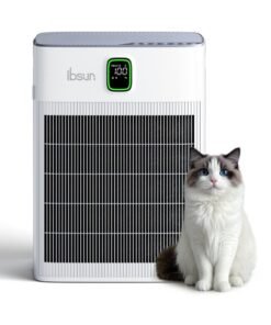 ibsun Air Purifier for Home Up to 80 m² with Washable Pre-Filter, Air Purifier for Home Pets with PM 2.5 Air Quality Display, Sleep Mode for Allergies, Dust, P290