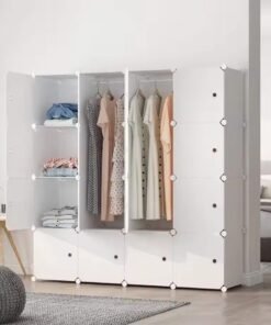 16 cube , Open Storage Closet Wardrobe Dressers Salon Kids Partitions Shoe Rack Bedroom Home Wardrobe Closet Roupeiros Hotel Furniture - Image 4